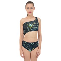 Ai Generated Neuron Network Connection Spliced Up Two Piece Swimsuit by Ravend