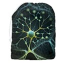 Ai Generated Neuron Network Connection Drawstring Pouch (3XL) View2