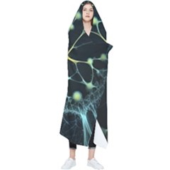 Ai Generated Neuron Network Connection Wearable Blanket by Ravend