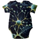 Ai Generated Neuron Network Connection Baby Short Sleeve Bodysuit View2