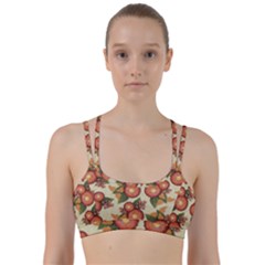 Flowers Leaves Pattern Flora Botany Drawing Art Line Them Up Sports Bra by Ravend