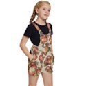 Flowers Leaves Pattern Flora Botany Drawing Art Kids  Short Overalls View3