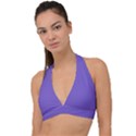 Purple Sage Bush	 - 	Halter Plunge Bikini Top View1