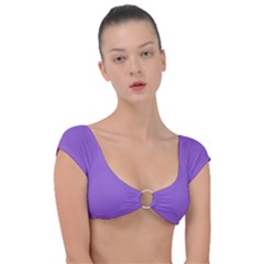 Amethyst Purple	 - 	cap Sleeve Ring Bikini Top by ColorfulSwimWear