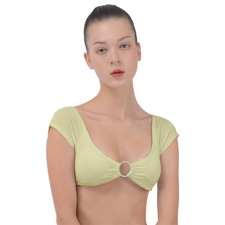 Yellow Iris	 - 	Cap Sleeve Ring Bikini Top