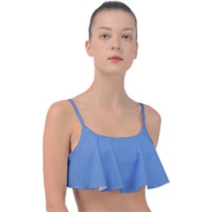 Provence Blue	 - 	frill Bikini Top