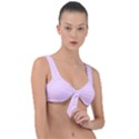 Cotton Candy Pink	 - 	Front Tie Bikini Top View1