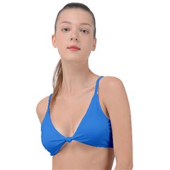 Bright Navy Blue	 - 	knot Up Bikini Top by ColorfulSwimWear