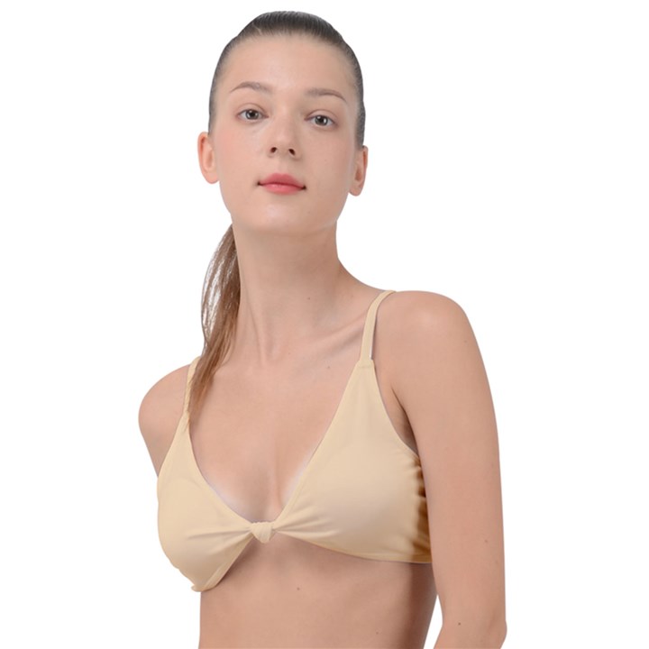 Deep Champagne White	 - 	Knot Up Bikini Top