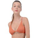 Mandarin Orange	 - 	Knot Up Bikini Top View1