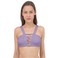 Glossy Grape Purple	 - 	cage Up Bikini Top by ColorfulSwimWear