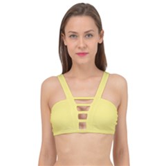 Daffodil Yellow	 - 	cage Up Bikini Top by ColorfulSwimWear