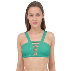 Mountain Meadow Green	 - 	cage Up Bikini Top by ColorfulSwimWear