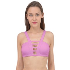 Soft Pink	 - 	cage Up Bikini Top by ColorfulSwimWear