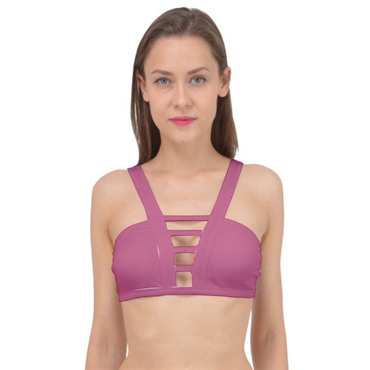 Tulip Pink	 - 	Cage Up Bikini Top