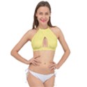 Daffodil Yellow	 - 	Cross Front Halter Bikini Top View1