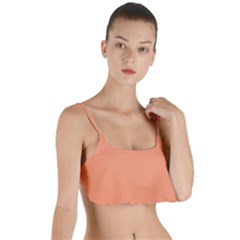 Light Orange	 - 	layered Top Bikini Top by ColorfulSwimWear