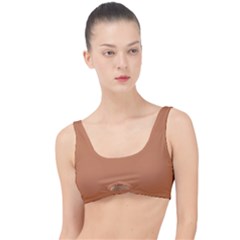 Raw Sienna Orange	 - 	the Little Details Bikini Top by ColorfulSwimWear