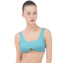 Soft Turquoise	 - 	the Little Details Bikini Top by ColorfulSwimWear