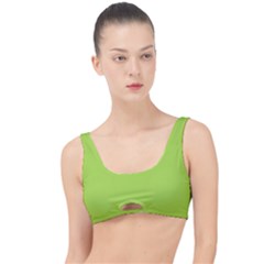 Slime Green	 - 	the Little Details Bikini Top by ColorfulSwimWear