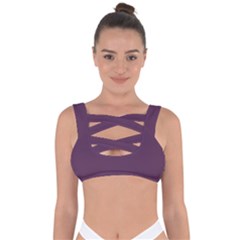 Japanese Violet Purple	 - 	bandaged Up Bikini Top by ColorfulSwimWear