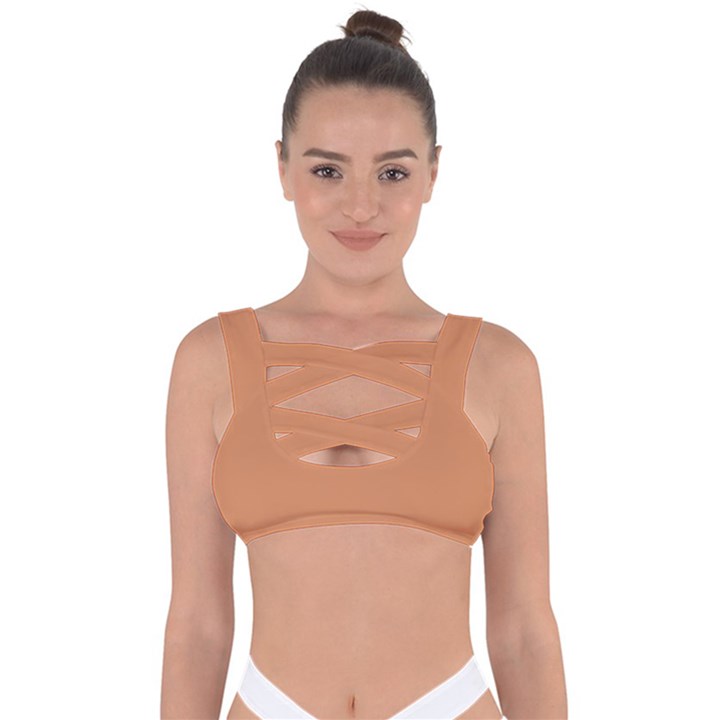 Raw Sienna Orange	 - 	Bandaged Up Bikini Top