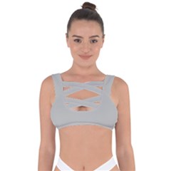 Smoke Grey	 - 	bandaged Up Bikini Top by ColorfulSwimWear