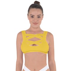 Tuscany Yellow	 - 	bandaged Up Bikini Top by ColorfulSwimWear