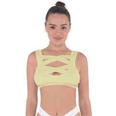 Yellow Iris	 - 	bandaged Up Bikini Top by ColorfulSwimWear