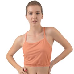 Atomic Tangerine Orange	 - 	mini Tank Bikini Top by ColorfulSwimWear