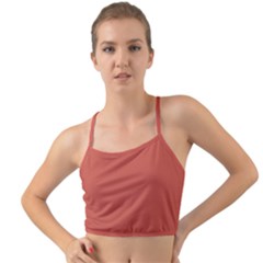 Cedar Chest Red	 - 	mini Tank Bikini Top by ColorfulSwimWear