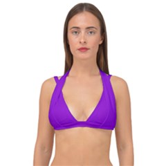 French Violet Purple	 - 	double Strap Halter Bikini Top by ColorfulSwimWear