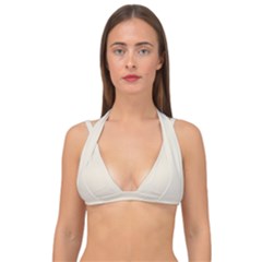 Egg Shell	 - 	double Strap Halter Bikini Top by ColorfulSwimWear