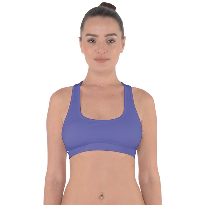 Blue Iris	 - 	Cross Back Hipster Bikini Top