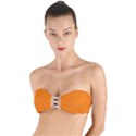 Turmeric Orange	 - 	Twist Bandeau Bikini Top View1