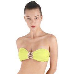 Unmellow Yellow	 - 	Twist Bandeau Bikini Top