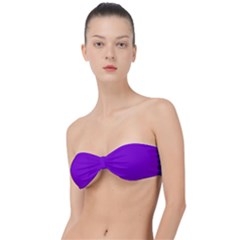 French Violet Purple	 - 	classic Bandeau Bikini Top by ColorfulSwimWear