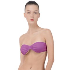 Wild Orchid Pink	 - 	classic Bandeau Bikini Top by ColorfulSwimWear