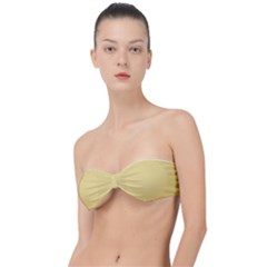 Short Bread Yellow	 - 	classic Bandeau Bikini Top by ColorfulSwimWear