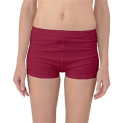 Burgundy Red	 - 	boyleg Bikini Bottoms by ColorfulSwimWear