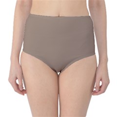 Beaver Brown	 - 	classic High-waist Bikini Bottoms by ColorfulSwimWear