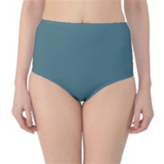 Beetle Green	 - 	classic High-waist Bikini Bottoms by ColorfulSwimWear