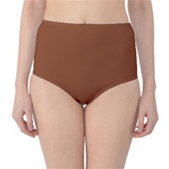 Fuzzy Wuzzy Brown	 - 	classic High-waist Bikini Bottoms by ColorfulSwimWear