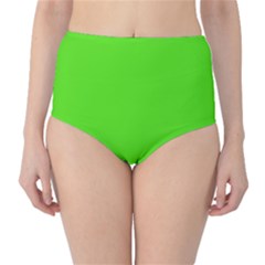 Nebula Green	 - 	classic High-waist Bikini Bottoms by ColorfulSwimWear