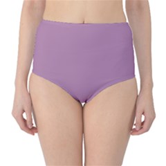 Opera Mauve Purple	 - 	classic High-waist Bikini Bottoms by ColorfulSwimWear