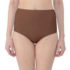 Toffee Brown	 - 	classic High-waist Bikini Bottoms by ColorfulSwimWear