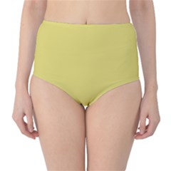 Straw Yellow	 - 	classic High-waist Bikini Bottoms by ColorfulSwimWear