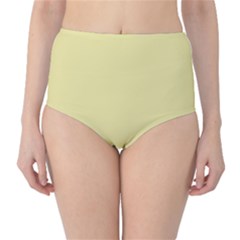 Yellow Iris	 - 	classic High-waist Bikini Bottoms by ColorfulSwimWear