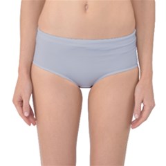 Harbor Mist Grey	 - 	mid-waist Bikini Bottoms by ColorfulSwimWear