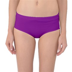 Lollipop Purple	 - 	mid-waist Bikini Bottoms by ColorfulSwimWear